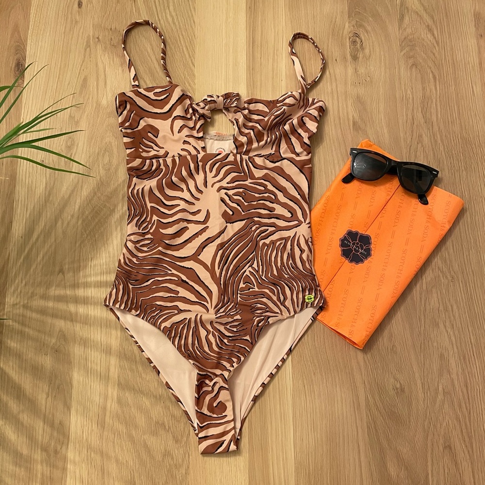 NWT Scotch & Soda One-Piece Printed Swimsuit
